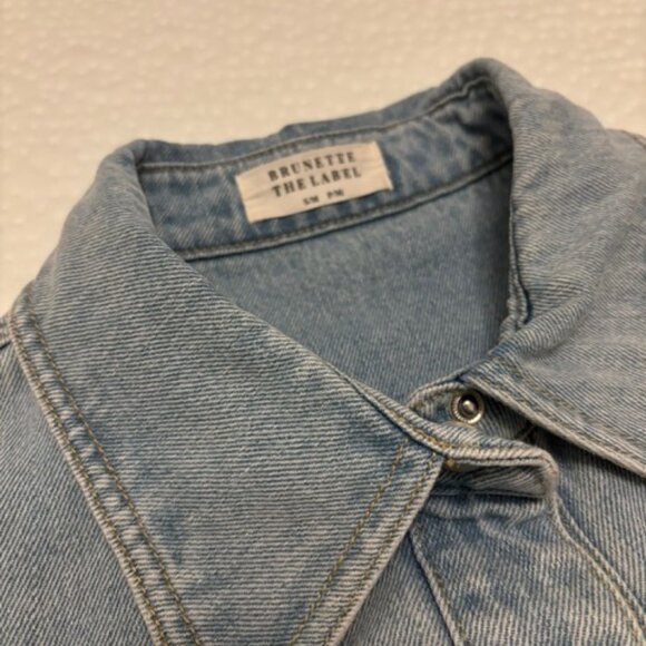 Brunette the Label Shania Denim Jacket Size S/M - Picture 5 of 7